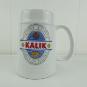 Kalik Beer Of The Bahamas White Mug Stein 12oz
